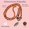 Rudraksha Mala with Narmadeshwar Shivling Pendant for Men Women 5 Mukhi Rudraksha Mala Shaligram Narmada Pendant Necklace Yoga Meditation (pack of 1)